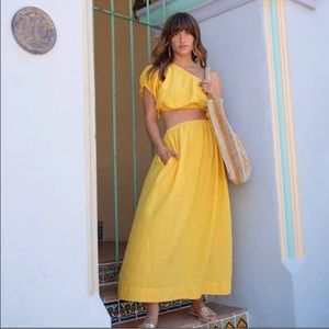 FARM Rio Off Shoulder Maxi Dress